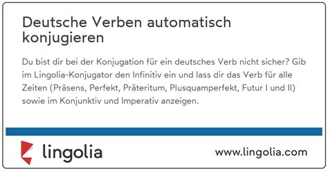 konjugation deutsch|Deutsche Verben automatisch konjugieren